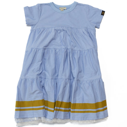 【130~150】 ダブルラインヘムティアードワンピース★2124696j★キッズサイズ 子供服